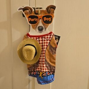 NWT Party Dog Cowboy Costume Sz XS/S